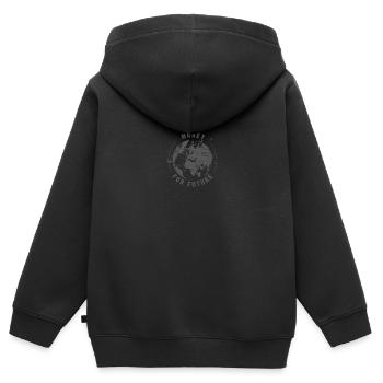 Money for Future - Kinder Premium Organic Zip Hoodie - Schwarz - Hinten - AI Model Kid Male (0cm)
