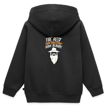 Les collectionneurs de pièces collectent des pièces - Sweat Premium à capuche zippé enfant bio - noir - Dos - AI Model Kid Male (0cm)