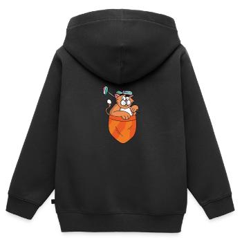 Funny Golf Golfer Sport Spaß Liebhaber - Kinder Premium Organic Zip Hoodie - Schwarz - Hinten - AI Model Kid Male (0cm)
