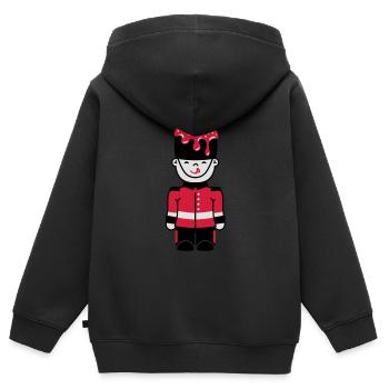 Babyshirt - London - Sweet royal guardian 3C - Kinder Premium Organic Zip Hoodie - Schwarz - Hinten - AI Model Kid Male (0cm)