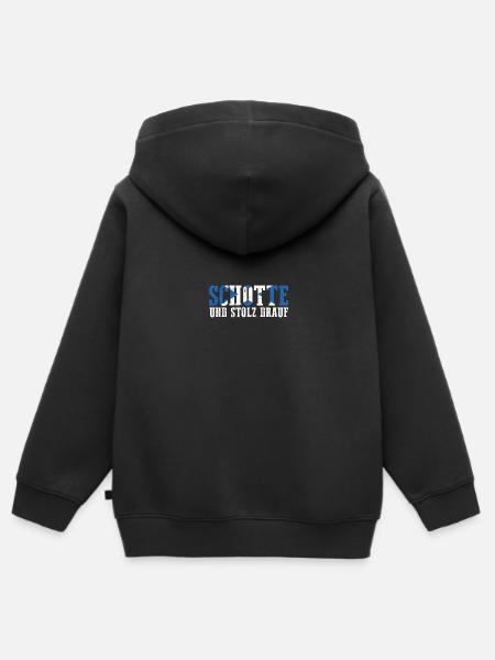 Schotten Schottisch Schottland - Kinder Premium Organic Zip Hoodie - Schwarz