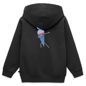 Training class - Schultüte dabbing DAB - Kids Premium Organic Zip-up Hoodie - black - Back - AI Model Kid Male (0cm)