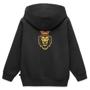 König der Löwen - König der Löwen - Kinder Premium Organic Zip Hoodie - Schwarz - Hinten - AI Model Kid Male (0cm)