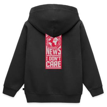 Breaking news don t - Kinder Premium Organic Zip Hoodie - Schwarz - Hinten - AI Model Kid Male (0cm)