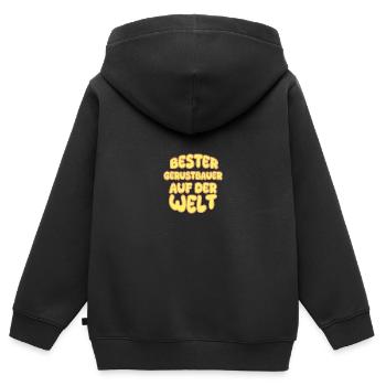 Gerüstbauer als Berufung - Kinder Premium Organic Zip Hoodie - Schwarz - Hinten - AI Model Kid Male (0cm)