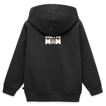 Guinea Pig Mom - Kinder Premium Organic Zip Hoodie - Schwarz - Hinten - AI Model Kid Male (0cm)