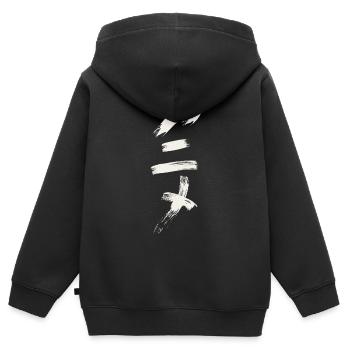 Anime - Auf Japanisch  - Kinder Premium Organic Zip Hoodie - Schwarz - Hinten - AI Model Kid Male (0cm)