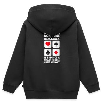 It's Okay If You Don't Like Blackjack Funny Casino - Kinder Premium Organic Zip Hoodie - Schwarz - Hinten - AI Model Kid Male (0cm)