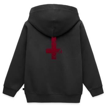 Alchemist Satan Mystisch Design - Kinder Premium Organic Zip Hoodie - Schwarz - Hinten - AI Model Kid Male (0cm)
