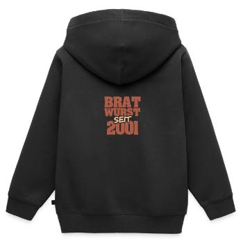 Barbecue 2001 - Kinder Premium Organic Zip Hoodie - Schwarz - Hinten - AI Model Kid Male (0cm)
