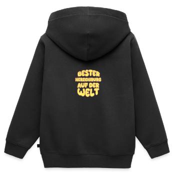 Herzchirurg als Berufung - Kinder Premium Organic Zip Hoodie - Schwarz - Hinten - AI Model Kid Male (0cm)