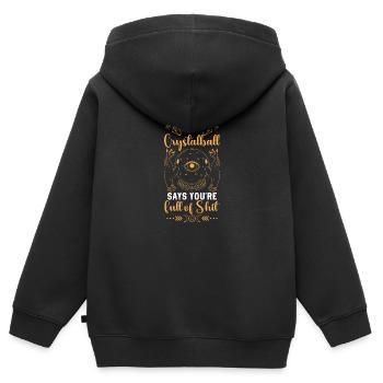 Hellseher Schicksal Planeten Hobby - Kinder Premium Organic Zip Hoodie - Schwarz - Hinten - AI Model Kid Male (0cm)
