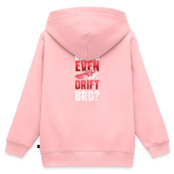 Driften Fahrzeug - Kinder Premium Organic Zip Hoodie - Rosa - Hinten - AI Model Kid Female (0cm)