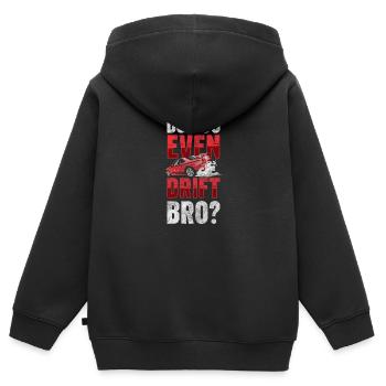 Driften Fahrzeug - Kinder Premium Organic Zip Hoodie - Schwarz - Hinten - AI Model Kid Male (0cm)