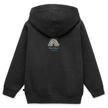 je suis Une éducatrice qui dechire - Sweat Premium à capuche zippé enfant bio - noir - Dos - AI Model Kid Male (0cm)