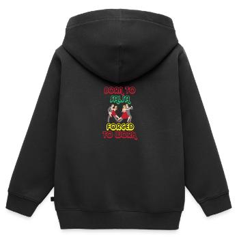 Salsa Dancer Dancer - Kids Premium Organic Zip-up Hoodie - black - Back - AI Model Kid Male (0cm)