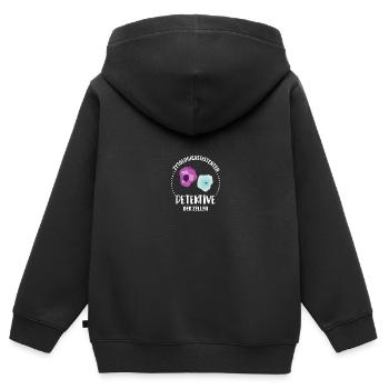 Zytologie und Zellen - Kinder Premium Organic Zip Hoodie - Schwarz - Hinten - AI Model Kid Male (0cm)