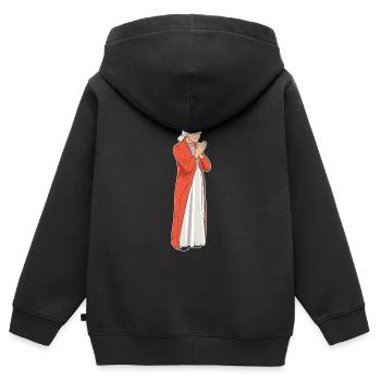 Christian Christianity Granny - Kids Premium Organic Zip-up Hoodie - black - Back - AI Model Kid Male (0cm)