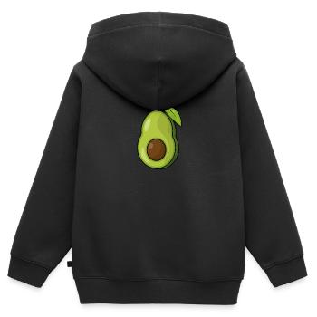 AVOCADO - Kinder Premium Organic Zip Hoodie - Schwarz - Hinten - AI Model Kid Male (0cm)