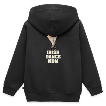 Danseuse Danseuse Danseuse irlandaise Danseuse - Sweat Premium à capuche zippé enfant bio - noir - Dos - AI Model Kid Male (0cm)