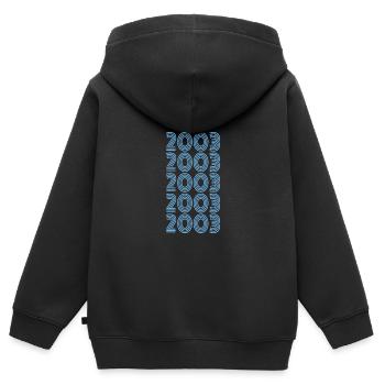 Sport 2003 - Kids Premium Organic Zip-up Hoodie - black - Back - AI Model Kid Male (0cm)