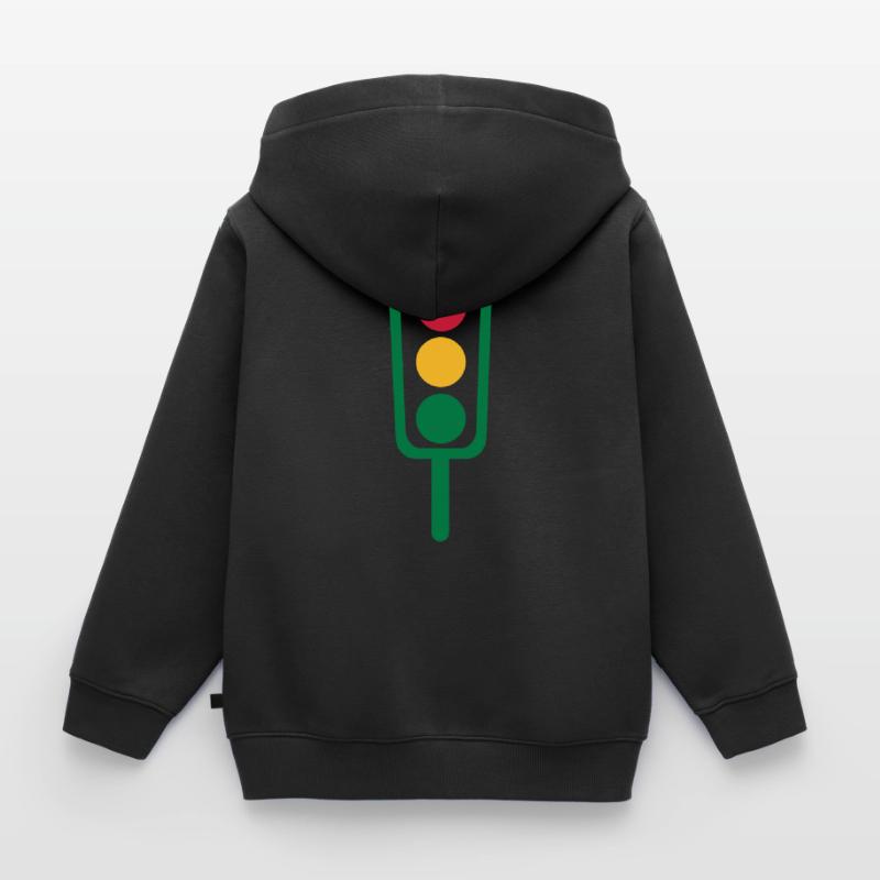 Traffic light Kids Premium Organic Zip-up Hoodie