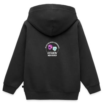 Zytologie und Zellen - Kinder Premium Organic Zip Hoodie - Schwarz - Hinten - AI Model Kid Male (0cm)