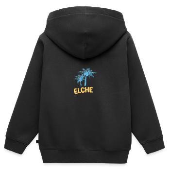 Elche Elche - Kinder Premium Organic Zip Hoodie - Schwarz - Hinten - AI Model Kid Male (0cm)