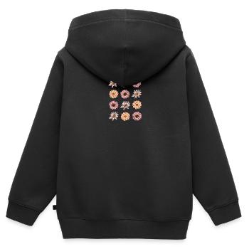 Blume pastell Blume Blumen pastell Blumen flieder - Kinder Premium Organic Zip Hoodie - Schwarz - Hinten - AI Model Kid Male (0cm)