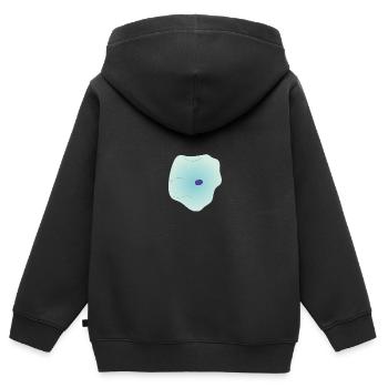 Zytologie und Zellen - Kinder Premium Organic Zip Hoodie - Schwarz - Hinten - AI Model Kid Male (0cm)