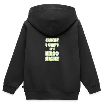 Bingo - Kinder Premium Organic Zip Hoodie - Schwarz - Hinten - AI Model Kid Male (0cm)