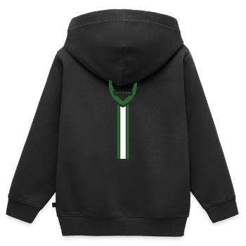 Der Fußballverein Saint Etienne - Kinder Premium Organic Zip Hoodie - Schwarz - Hinten - AI Model Kid Male (0cm)