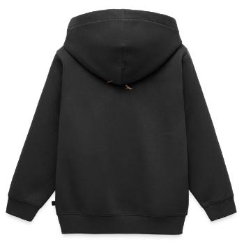 Rouge-gorge - Sweat Premium à capuche zippé enfant bio - noir - Dos - AI Model Kid Male (0cm)