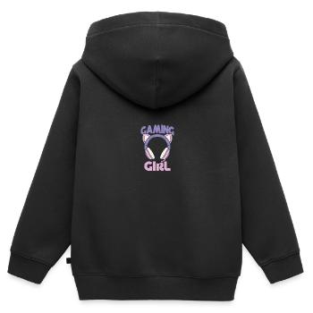 Gamer Girl Zockerin Gamerin Zockergirl Gamergirl - Kinder Premium Organic Zip Hoodie - Schwarz - Hinten - AI Model Kid Male (0cm)