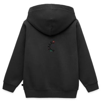 Motorradfahrer Geschenk Motorrad Motorradhelm - Kinder Premium Organic Zip Hoodie - Schwarz - Hinten - AI Model Kid Male (0cm)