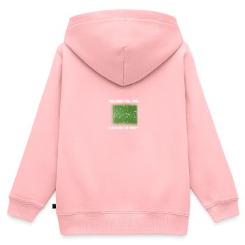 Schiedsrichter Abseitsregel Schiri Trikot Geschenk - Kinder Premium Organic Zip Hoodie - Rosa - Hinten - AI Model Kid Female (0cm)