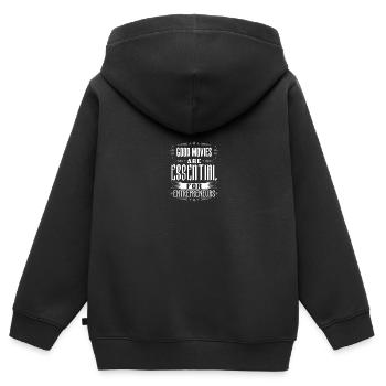 Gute Filme sind für Unternehmer unerlässlich - Kinder Premium Organic Zip Hoodie - Schwarz - Hinten - AI Model Kid Male (0cm)