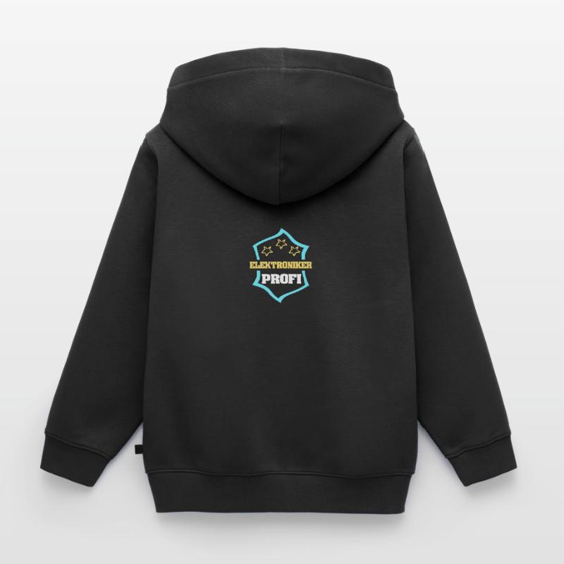 Gift for Electronics Technician Kids Premium Organic Zip-up Hoodie