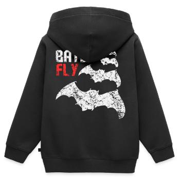 Bats Fly - Bat - Bat - Design - Kids Premium Organic Zip-up Hoodie - black - Back - AI Model Kid Male (0cm)