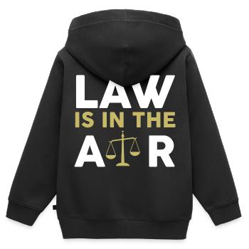 Anwalt Jurist Jura Rechtsanwalt - Kinder Premium Organic Zip Hoodie - Schwarz - Hinten - AI Model Kid Male (0cm)
