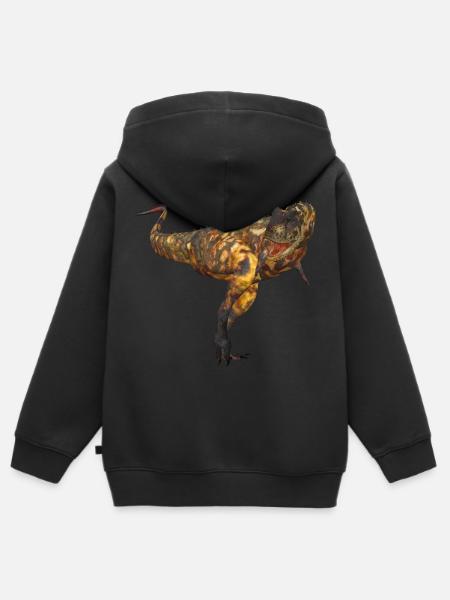 Carnotaurus - Kinder Premium Organic Zip Hoodie - Schwarz