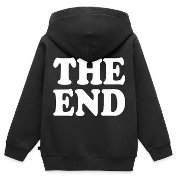 The end - Kinder Premium Organic Zip Hoodie - Schwarz - Hinten - AI Model Kid Male (0cm)