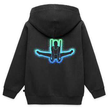 Gymnasts Gymnastics Ring Gymnastics Men Gymnastics Boys - Kids Premium Organic Zip-up Hoodie - black - Back - AI Model Kid Male (0cm)