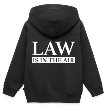 Avocat juriste avocat avocat - Sweat Premium à capuche zippé enfant bio - noir - Dos - AI Model Kid Male (0cm)