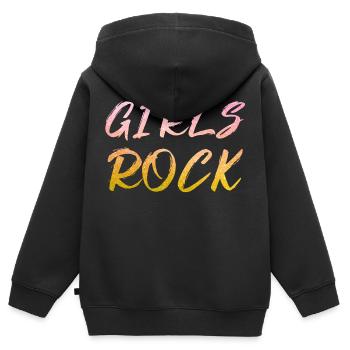 Internationaler Frauentag - Kinder Premium Organic Zip Hoodie - Schwarz - Hinten - AI Model Kid Male (0cm)