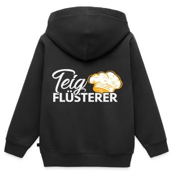 Bäcker Backen Konditor - Kinder Premium Organic Zip Hoodie - Schwarz - Hinten - AI Model Kid Male (0cm)
