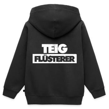 Bäcker Backen Konditor - Kinder Premium Organic Zip Hoodie - Schwarz - Hinten - AI Model Kid Male (0cm)
