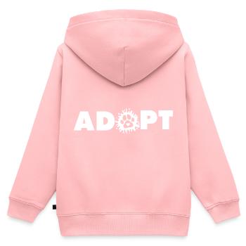 Tierheim Hund Retten Tierschutz Hundeheim - Kinder Premium Organic Zip Hoodie - Rosa - Hinten - AI Model Kid Female (0cm)
