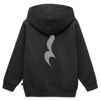 Music Quarter Rest Symbol - Kids Premium Organic Zip-up Hoodie - black - Back - AI Model Kid Male (0cm)
