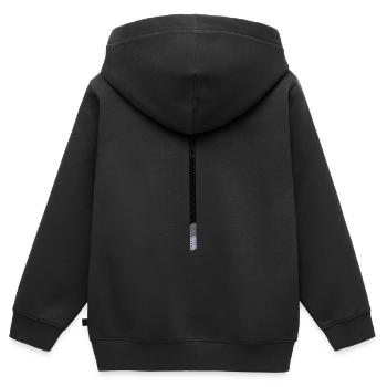 curseur - Sweat Premium à capuche zippé enfant bio - noir - Dos - AI Model Kid Male (0cm)